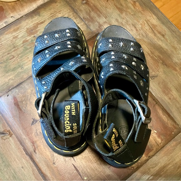 Dr. Martens Clarissa II Quad Leather Studded Gladiator Platform Sandals, Sz 6 - Picture 3 of 6